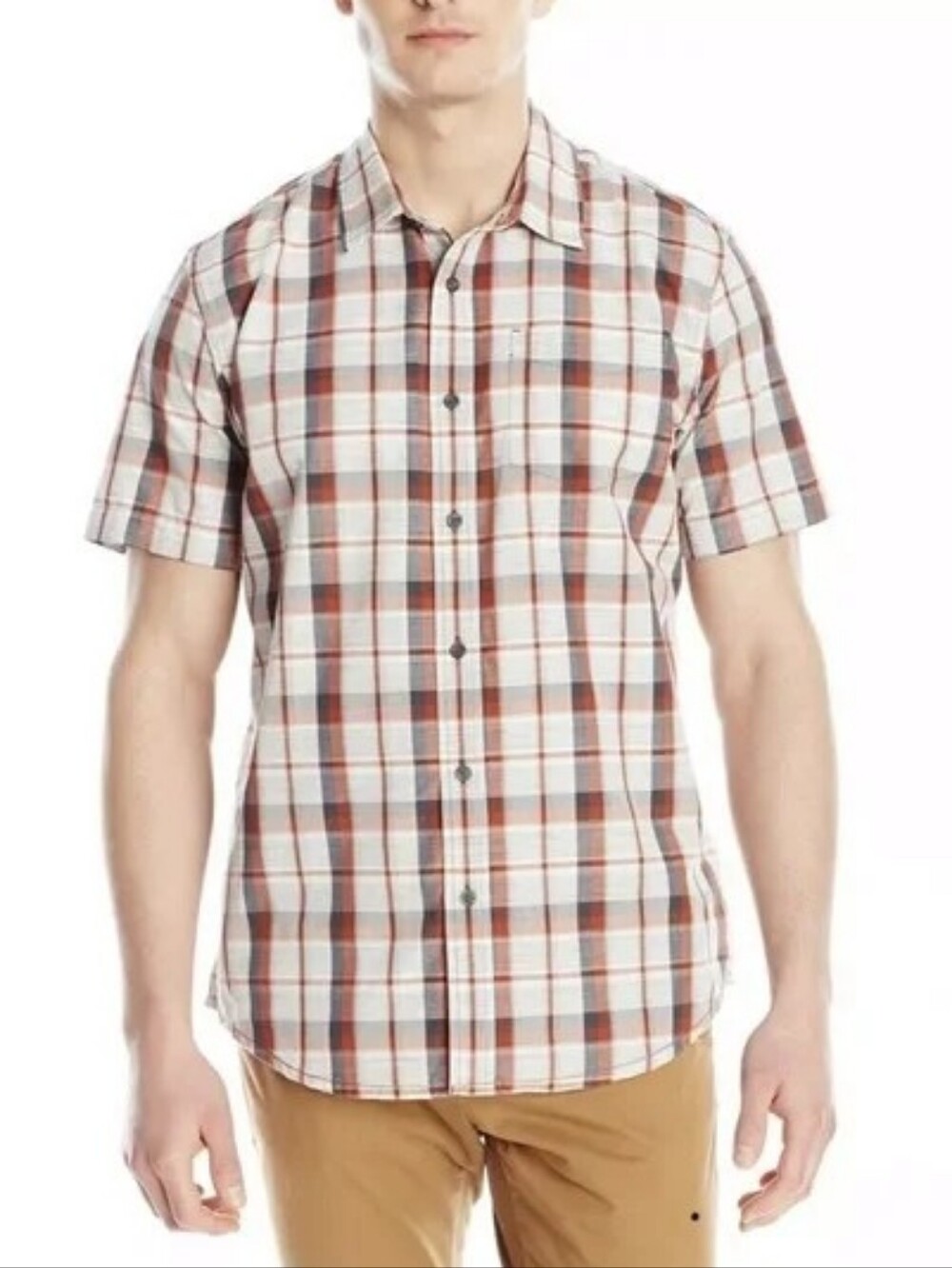 PrAna Medium Tamrack Organic Cotton Button Shirt